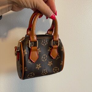 Brown Monogram Mini Handbag